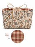 Book Tote - Small Mushroom Meadow