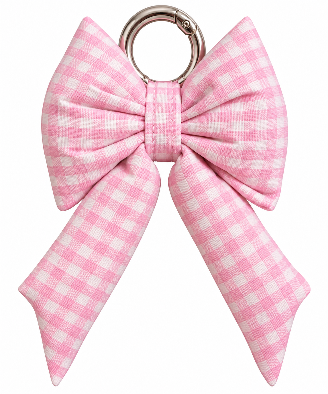 Pretty in Pink Bow Charm Keychain