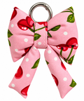 Cherry Pop Bow Charm Keychain