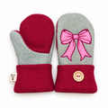 Gingham & Bows Mittens Adult Medium