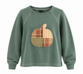 Patchy Pumpkin Upcycled Sweatshirt – Eddie Bauer – Medium