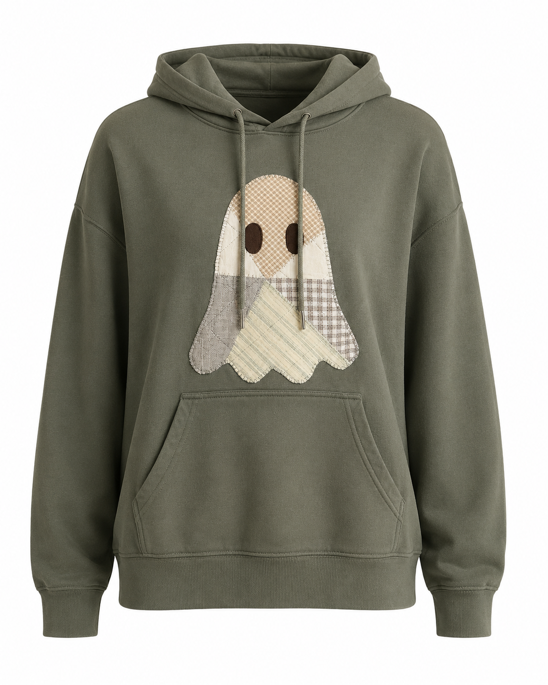 Whimsy Ghost Upcycled Hoodie – H&M – Medium