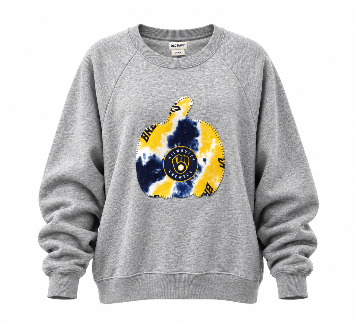 Hello Brew-tiful!  – Upcycled Brewers Sweatshirt Large