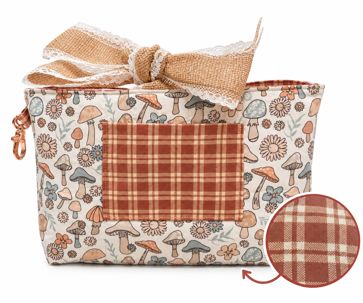 Book Tote - Mushroom Meadow