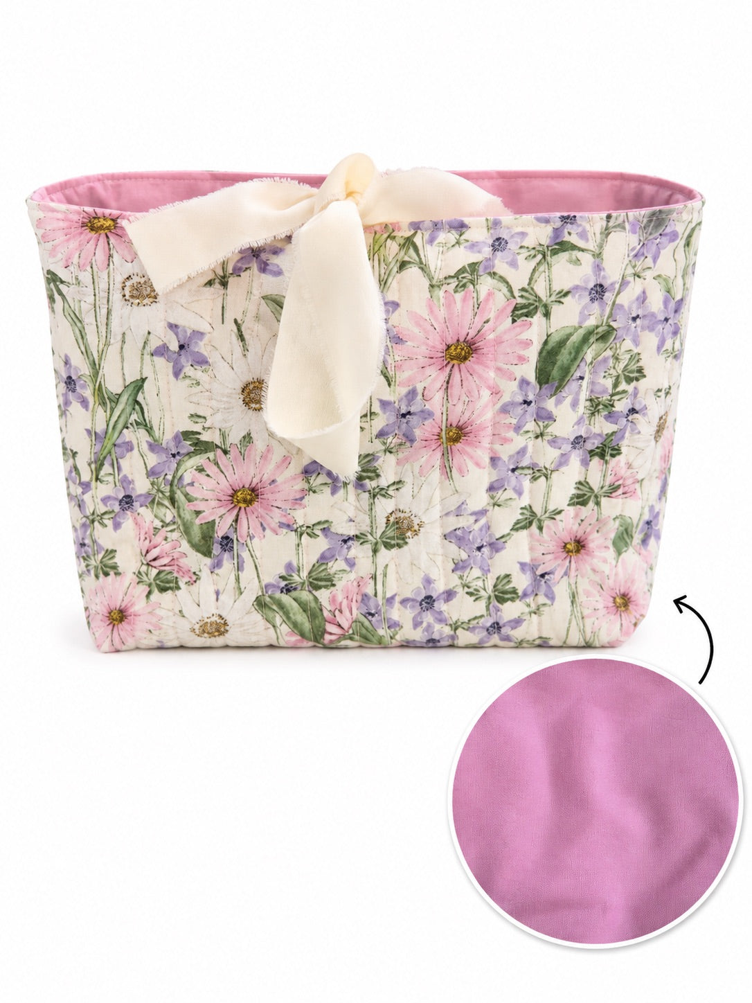 Book Tote - Blushing Blooms