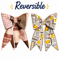 Reversible Oversized Fabric Bows - Falling for Summer