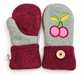 Cherry Sweet Gingham Mittens Adult Medium