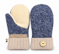 Blueberry Frost Wool Mittens – Adult Medium