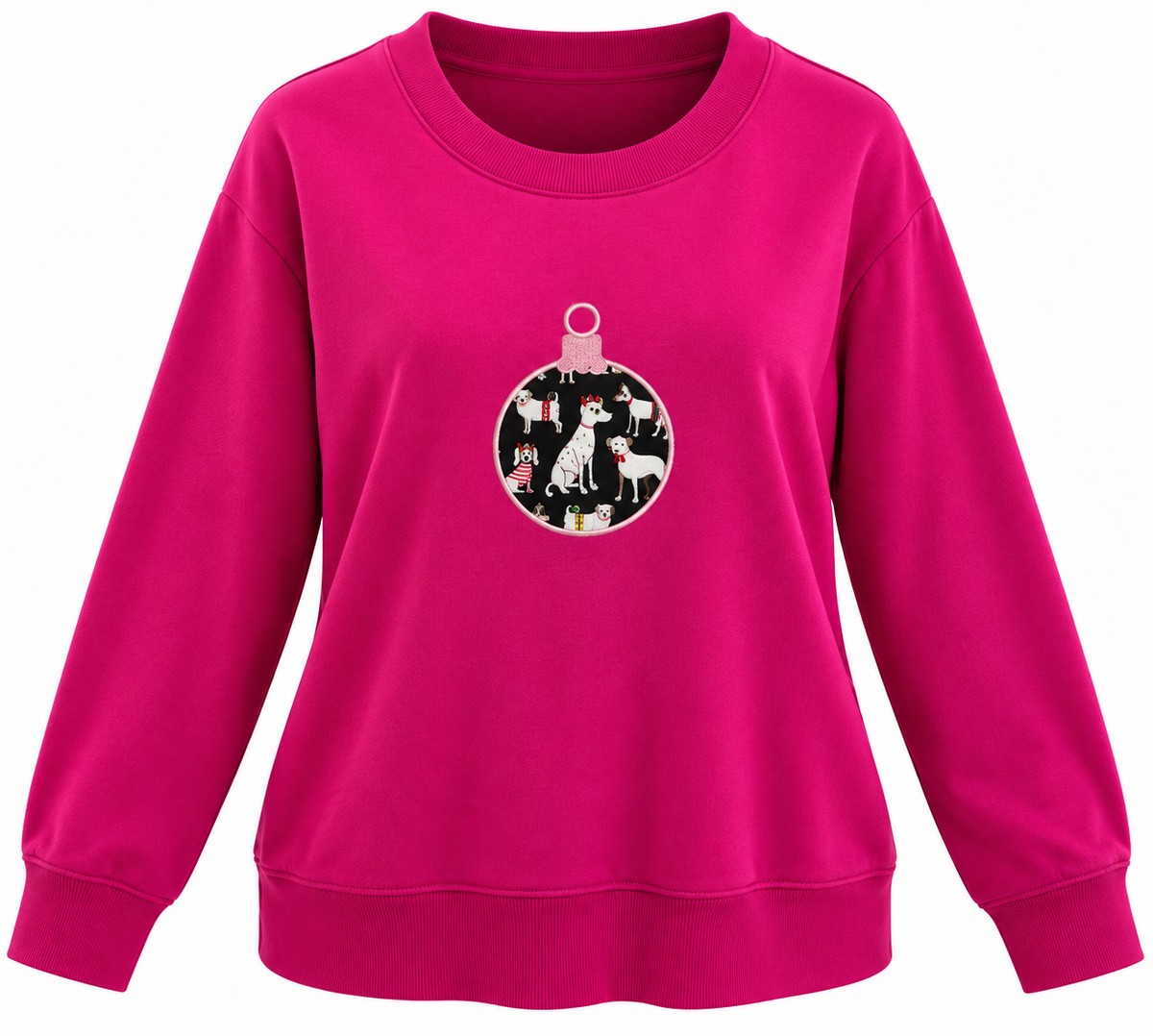 Paws & Pink Christmas Tara & Sky Crewneck Size 1X