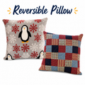 Reversible Decorative Pillow Cover - Christmas in July
