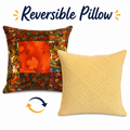 Reversible Decorative Pillow Cover - Falling for Summer