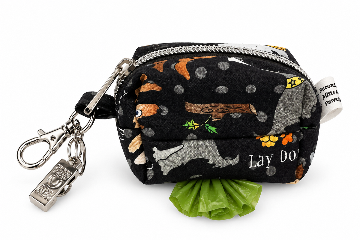 Dog Poo Pouches - Paws and Polka dots
