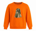 Camo Whimsy Ghost Upcycled Sweatshirt – Hunter Orange – Medium