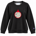 Holiday Hounds Ornament Champion Crewneck Black Sweatshirt Size Large