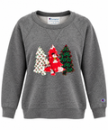 Merry Mutts Christmas Trees Champion Crewneck Sweatshirt, Size Medium