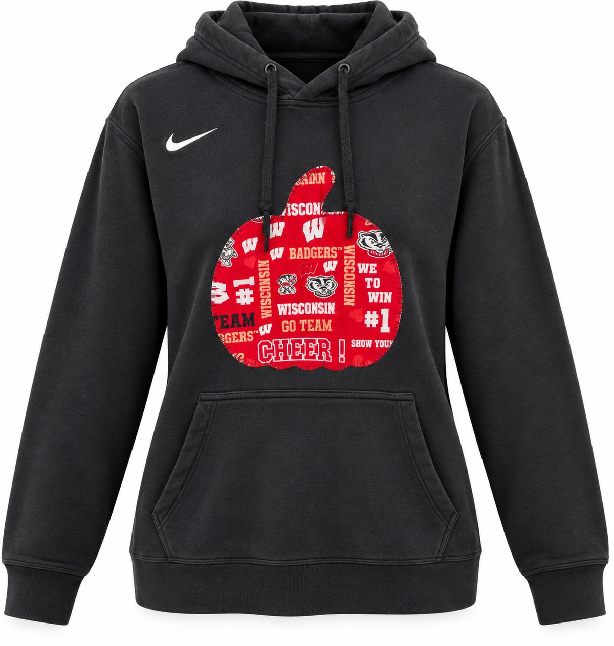 Nike Wisconsin Badgers Pumpkin Hoodie – Size Large