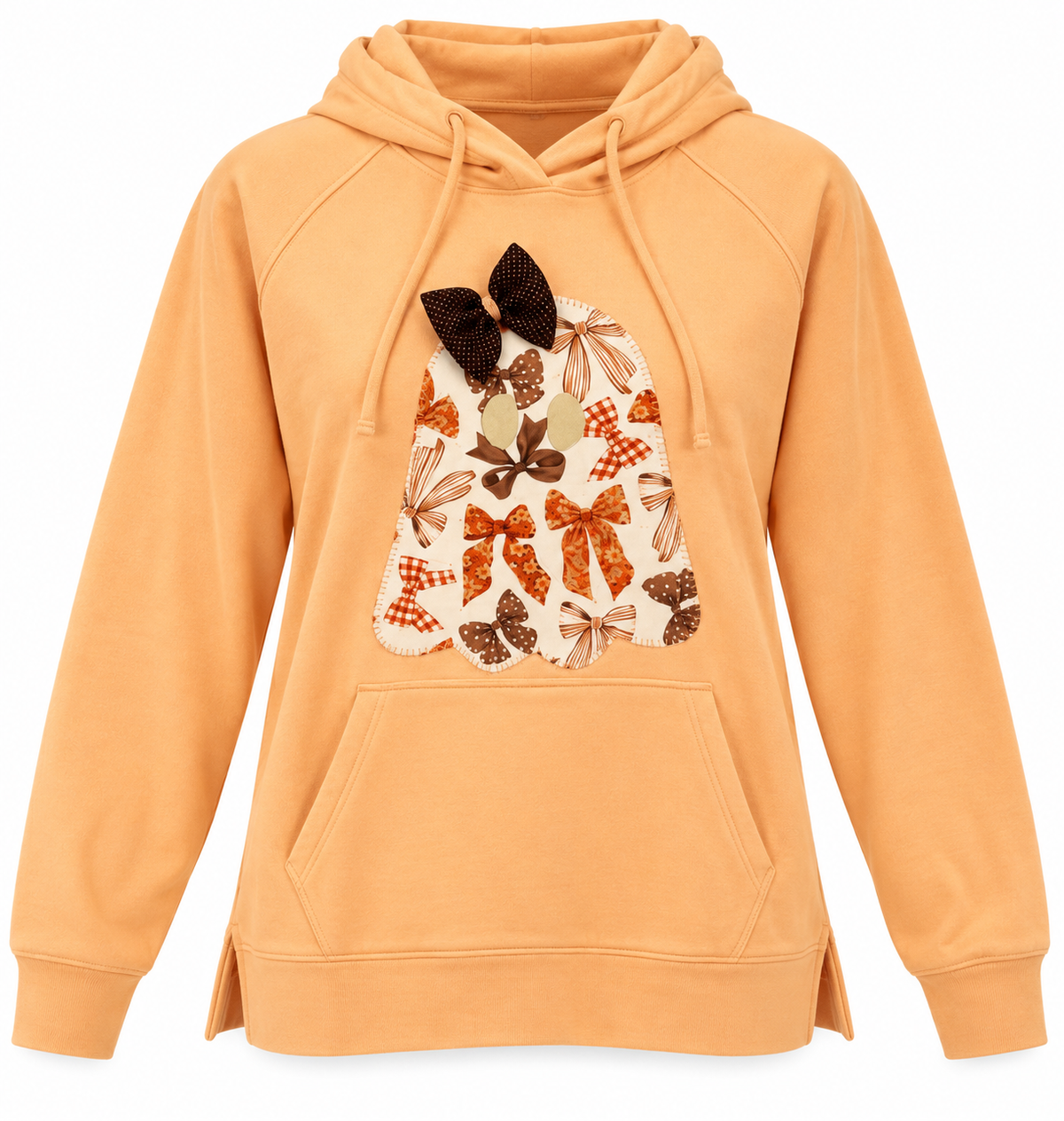 Ava & Viv Peach Bow Ghost Hoodie – Size 3XL